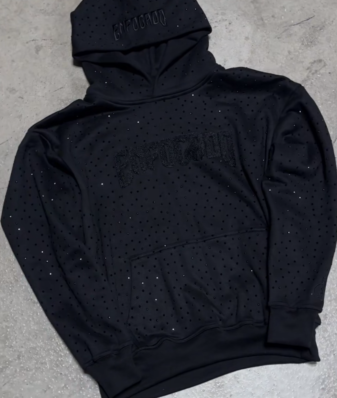 Unisex Rhinestone Hoodie