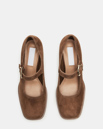 Chestnut Mary Jane Loafers